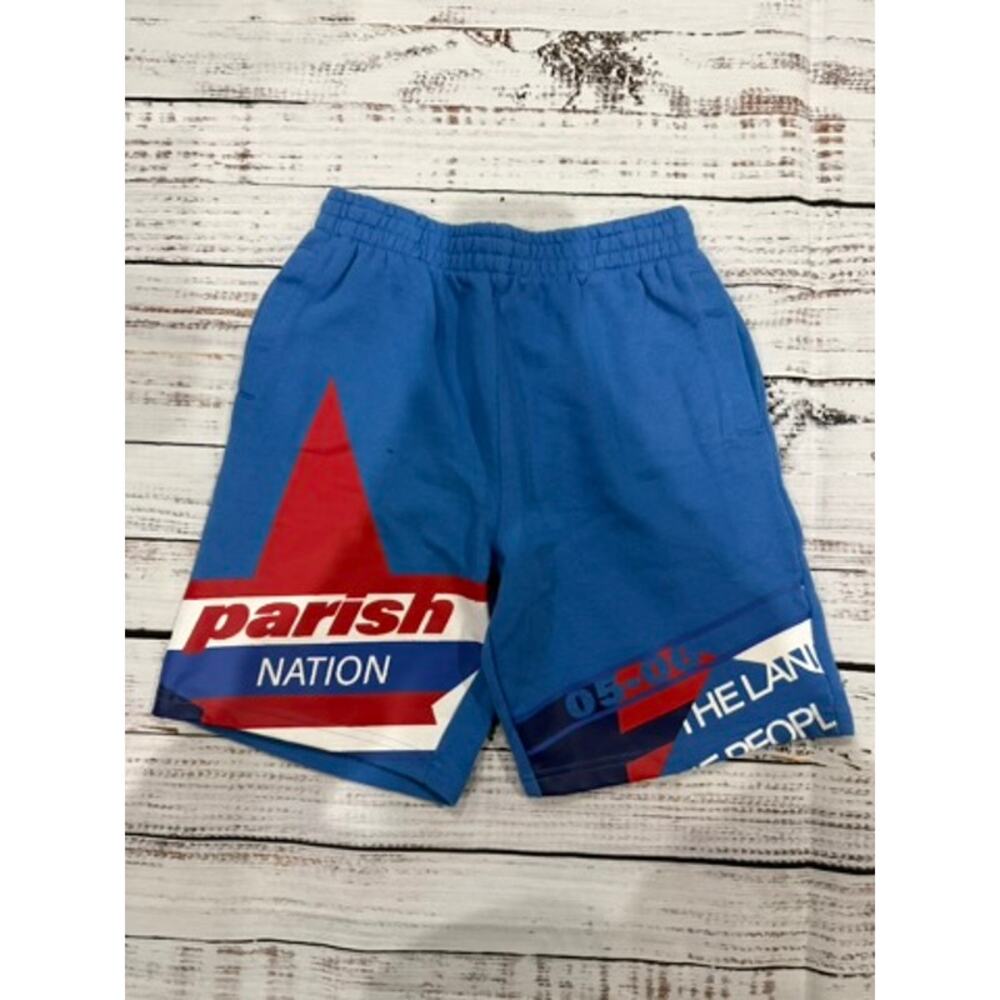 Parish Nation‎ Kids Blue Graphic Board Shorts Size 10-12 Beach Casual